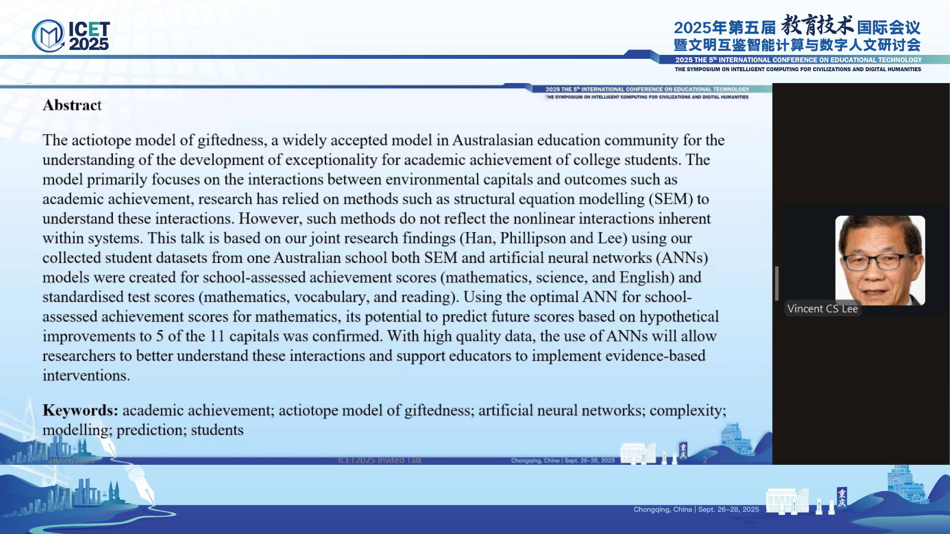 Assoc. Prof. Vincent CS LEE